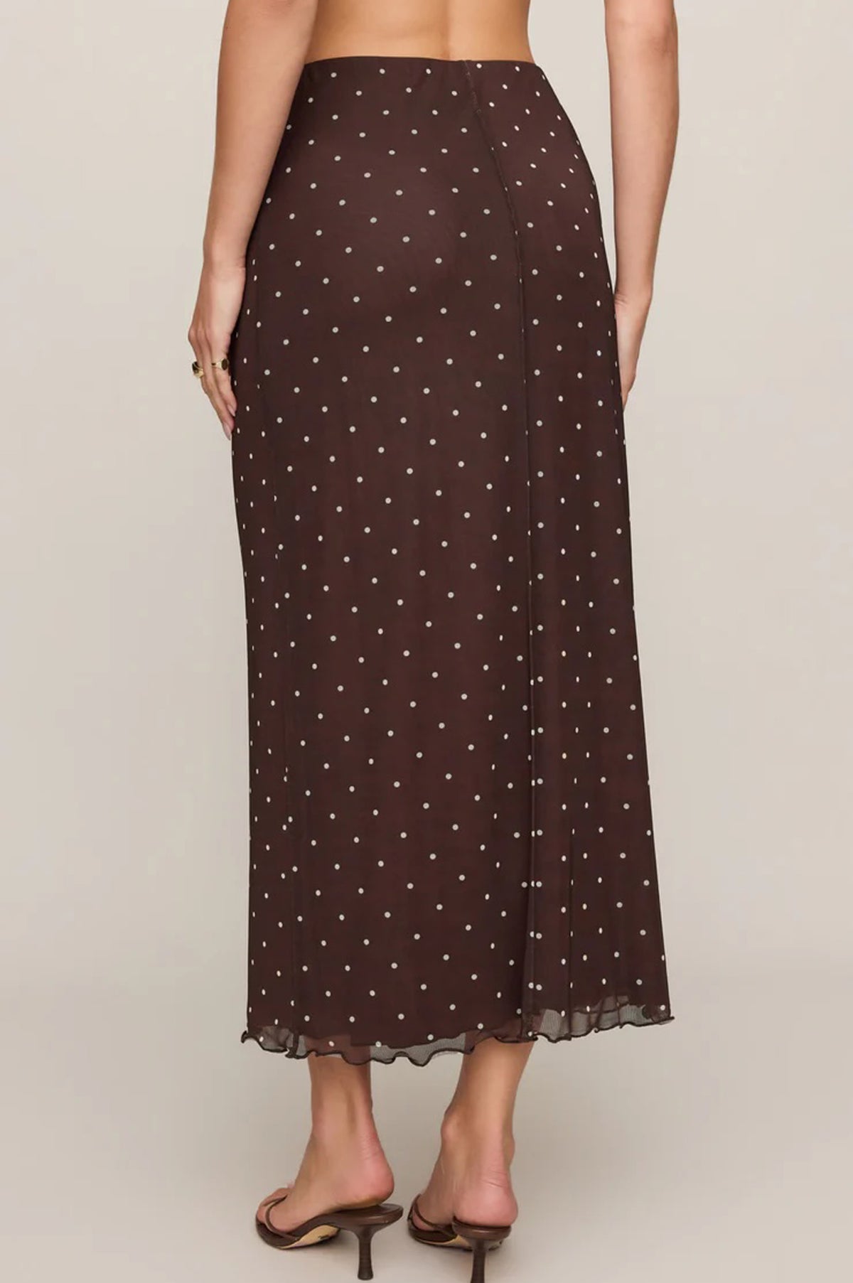 Eda Polka Dot Midi Skirt