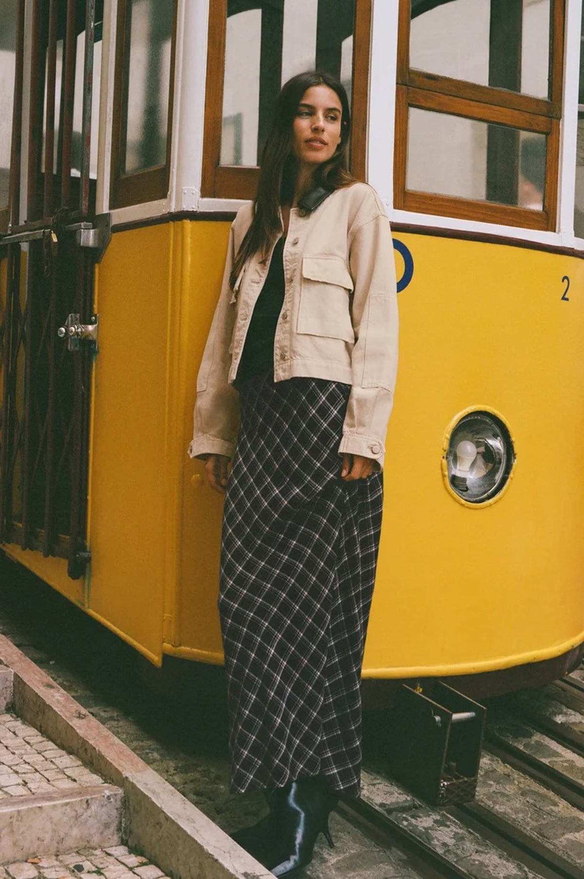 EUROPA PLAID SKIRT