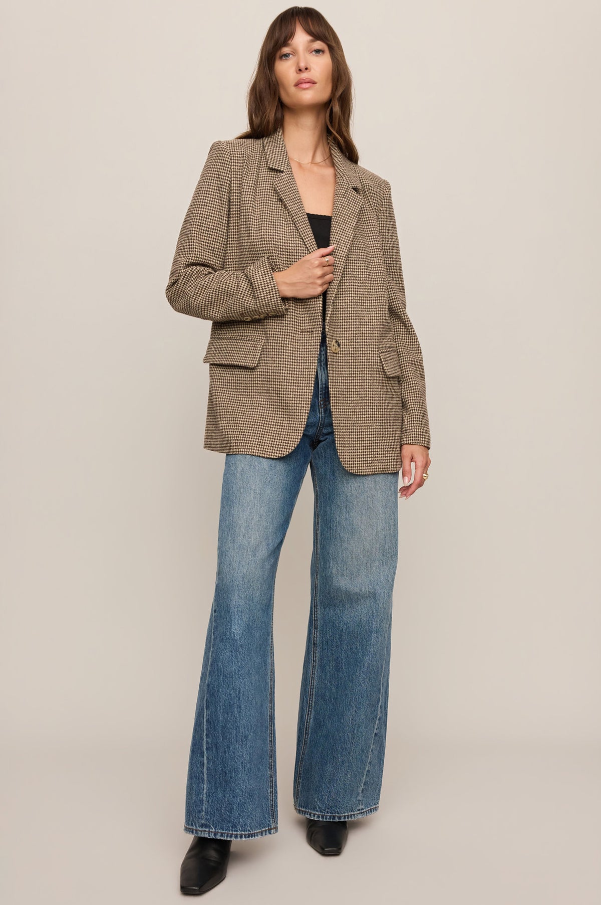 EVAN HOUNDSTOOTH BLAZER