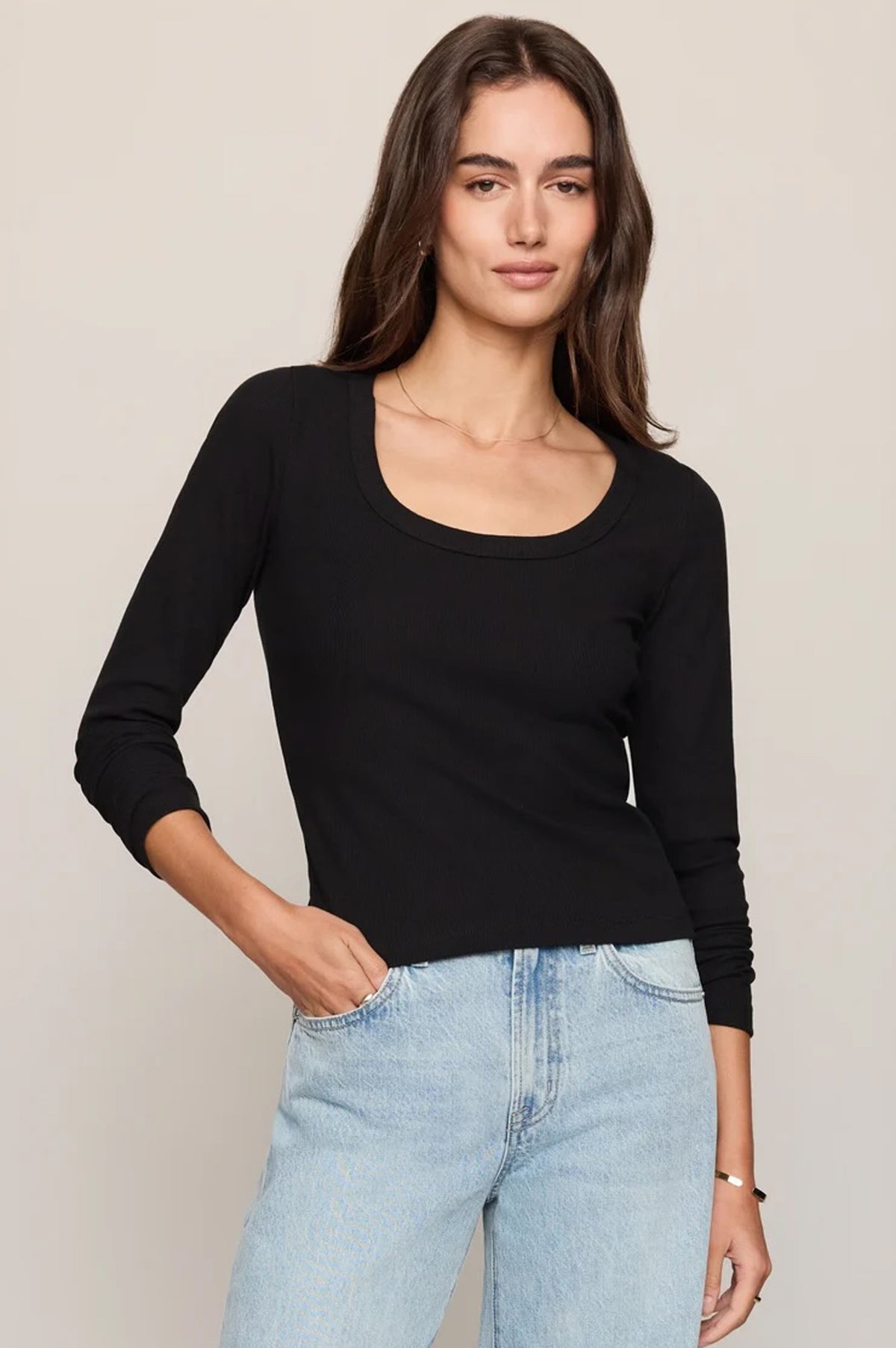 GREYSON SCOOP LS TEE