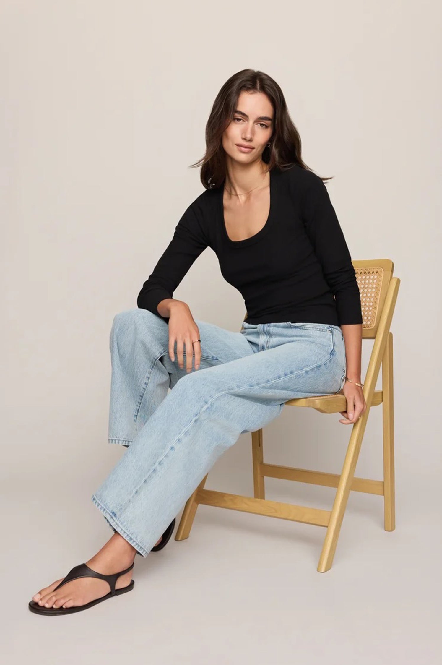 GREYSON SCOOP LS TEE