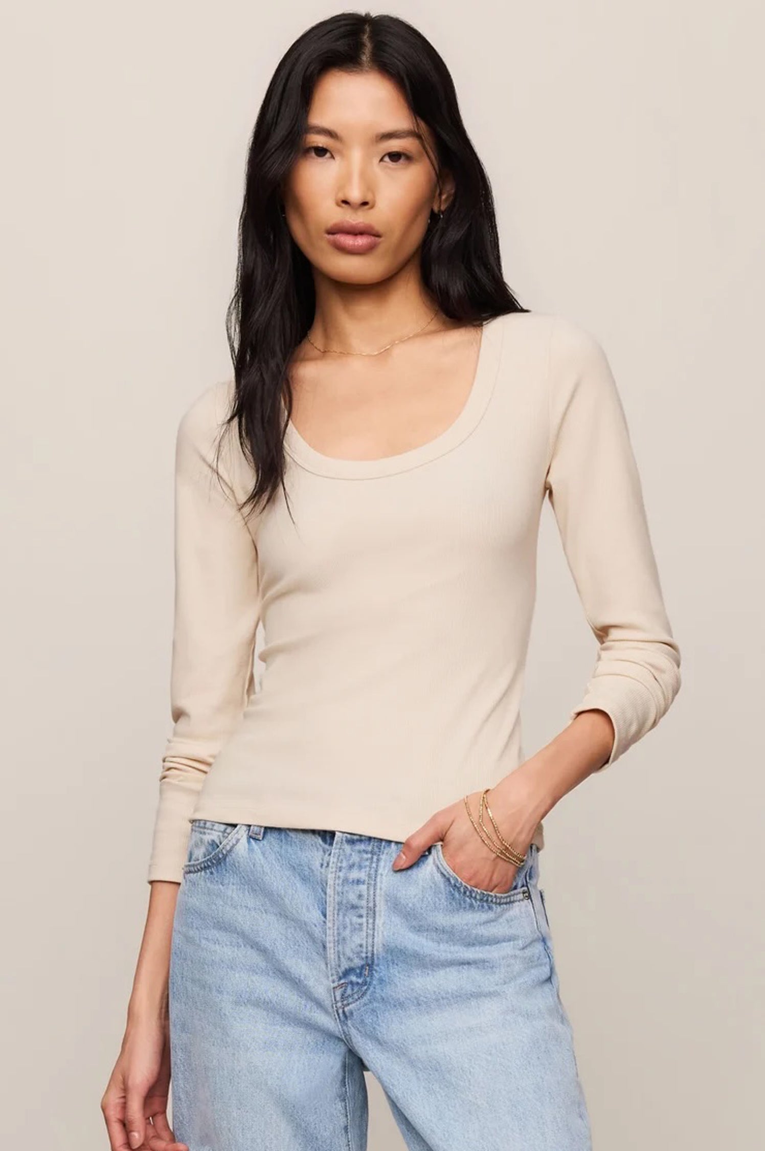 GREYSON SCOOP LS TEE