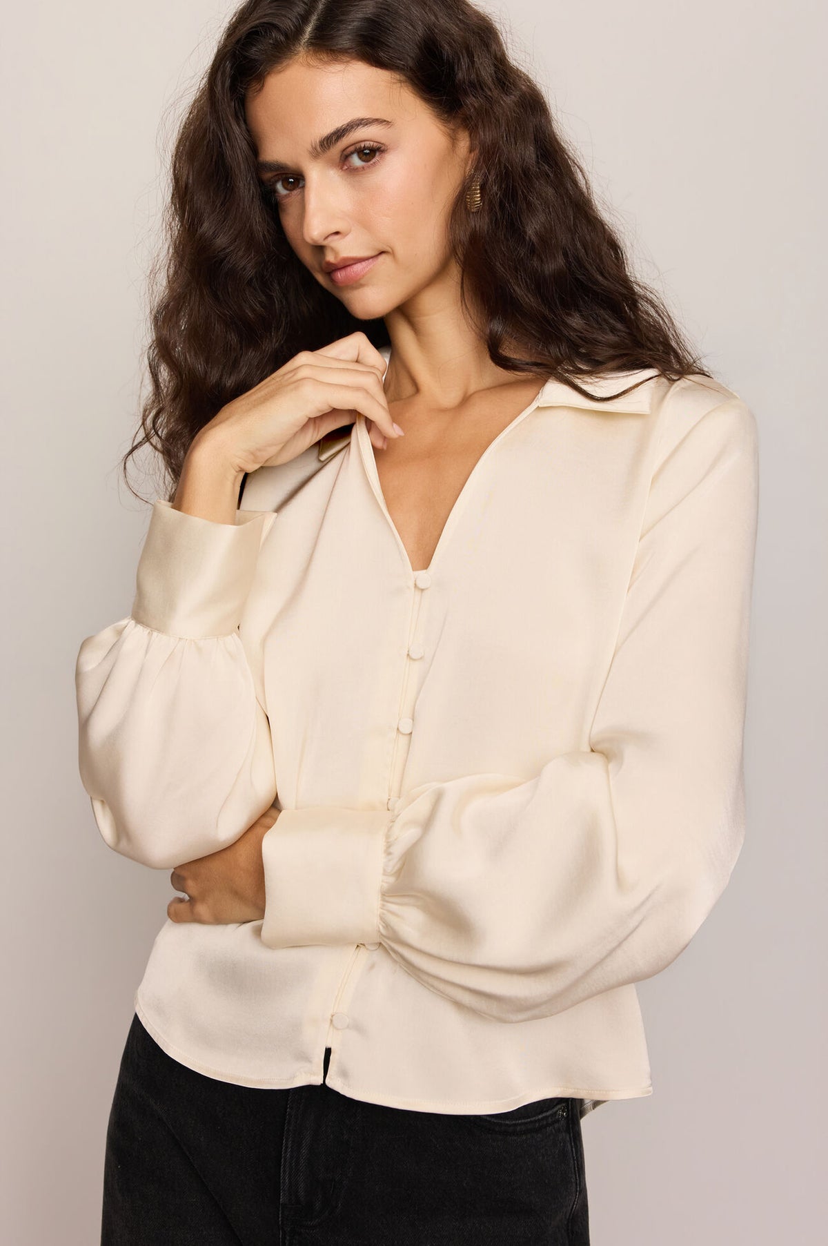 LATE NIGHT LUXE BUTTON UP