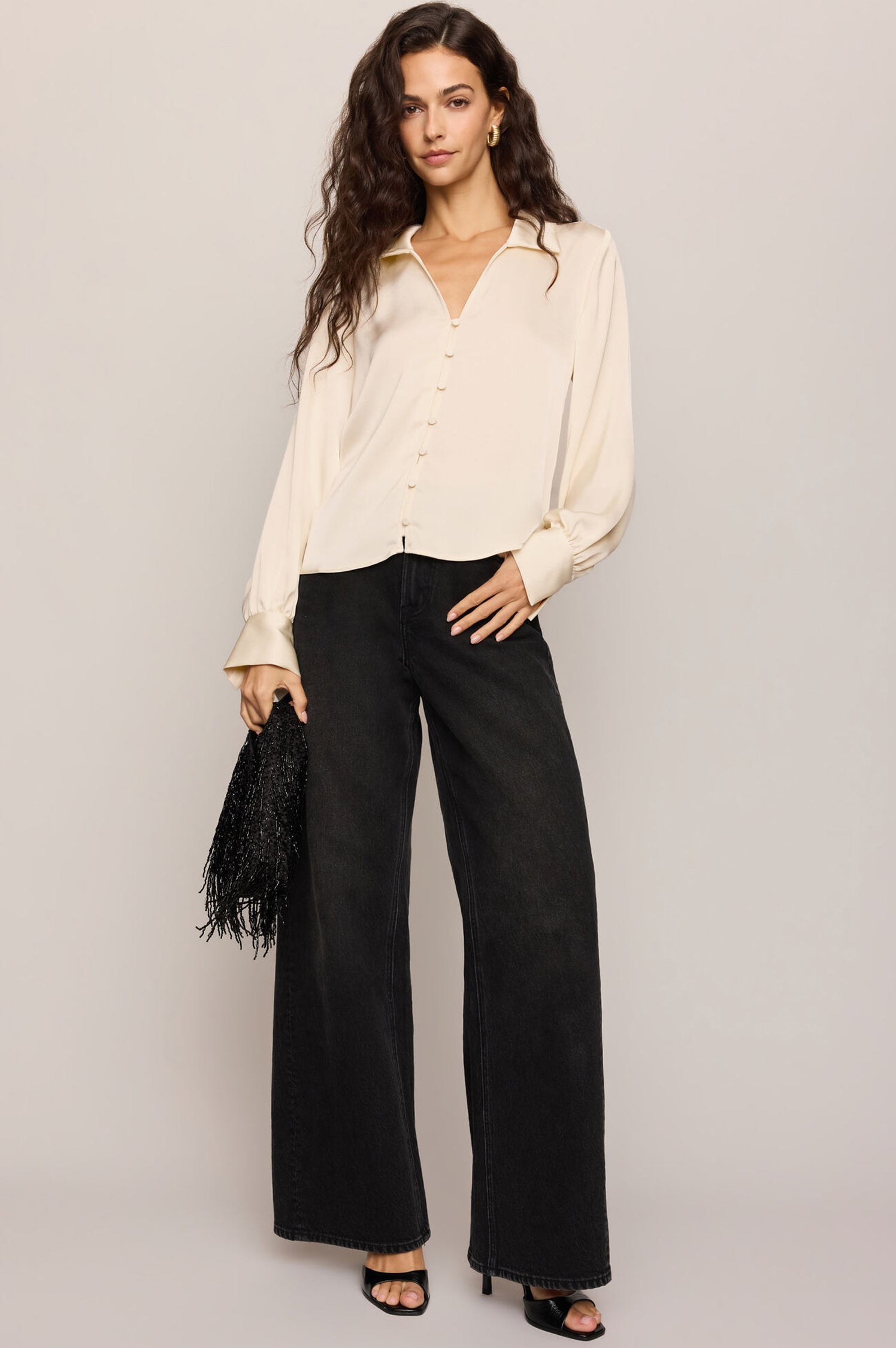 LATE NIGHT LUXE BUTTON UP