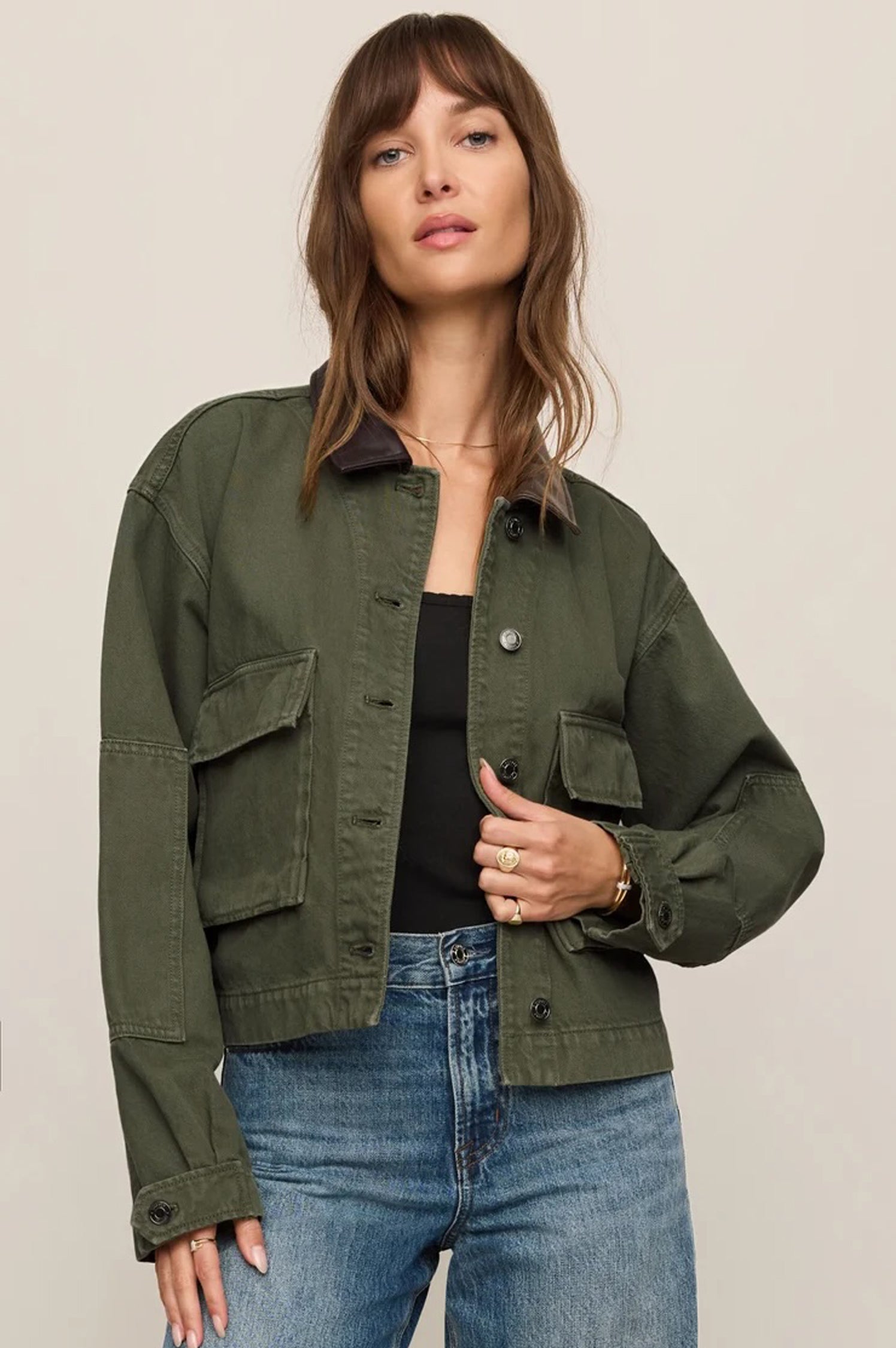 REY CROPPED CHORE JACKET