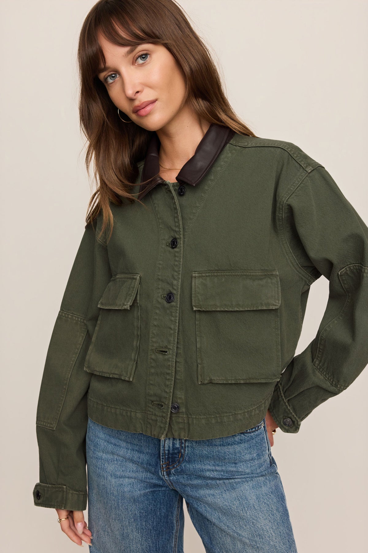 REY CROPPED CHORE JACKET