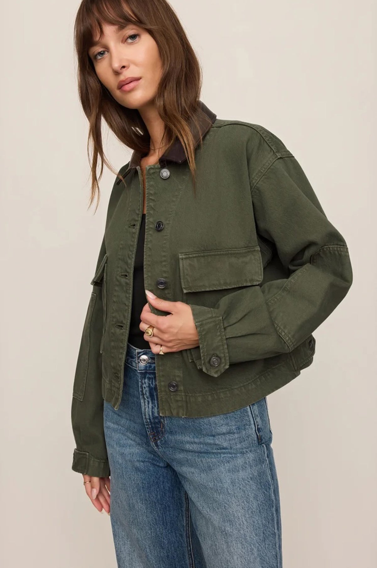 REY CROPPED CHORE JACKET