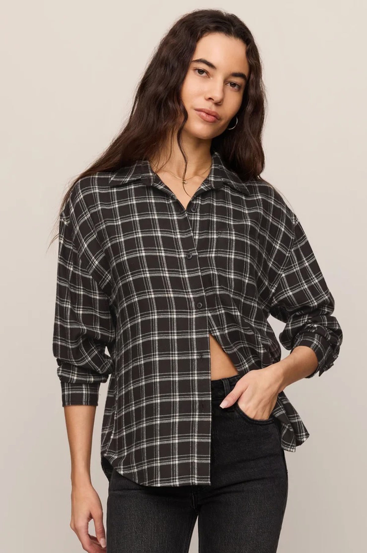 River Plaid Button Up