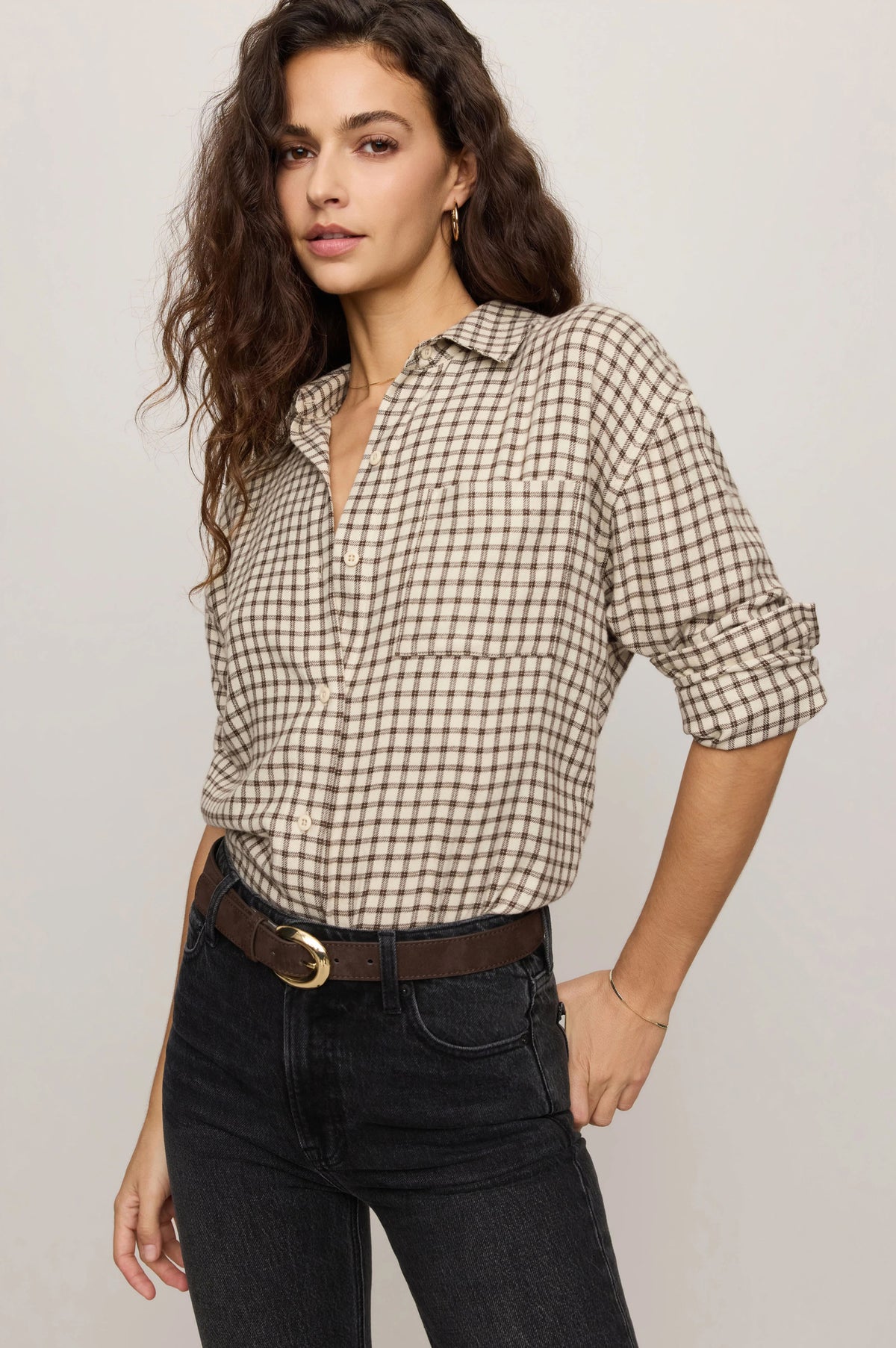 River Plaid Button Up