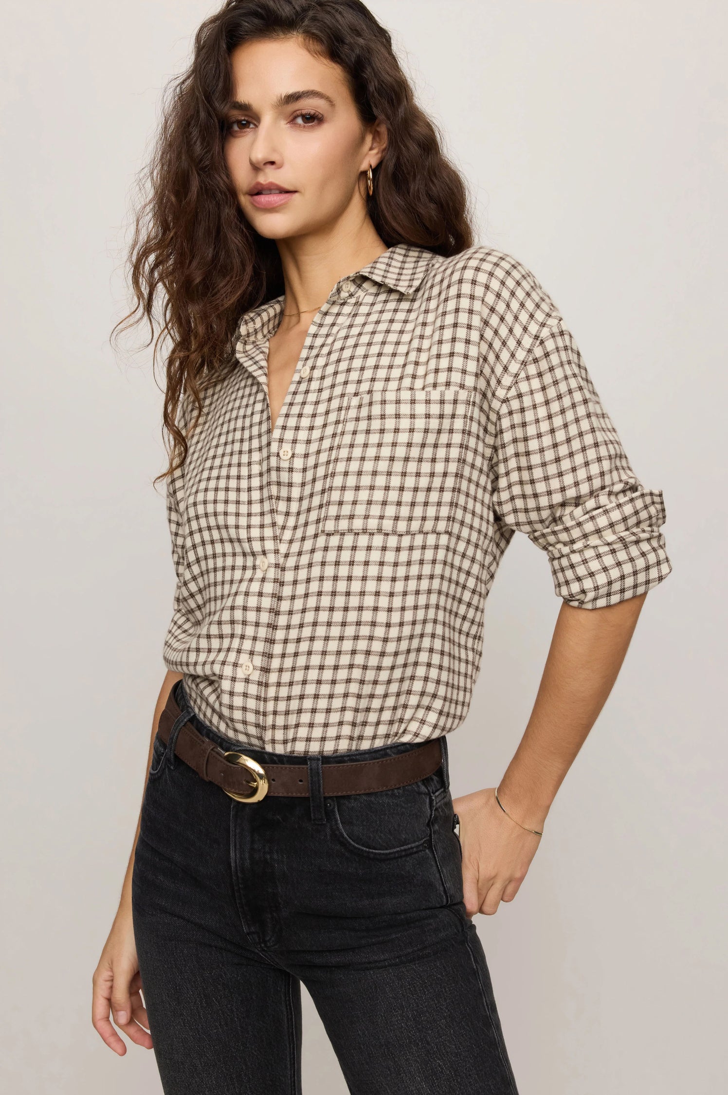 River Plaid Button Up