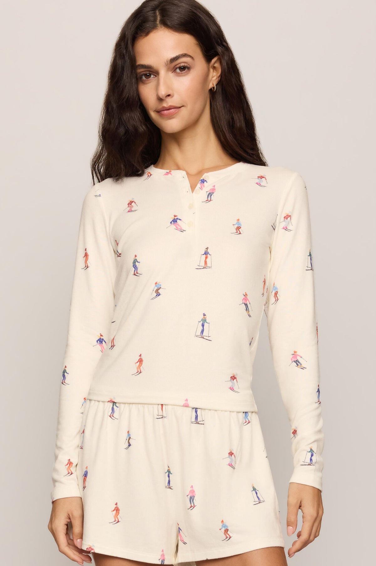 SLEEPY HEAD SKI LS HENLEY
