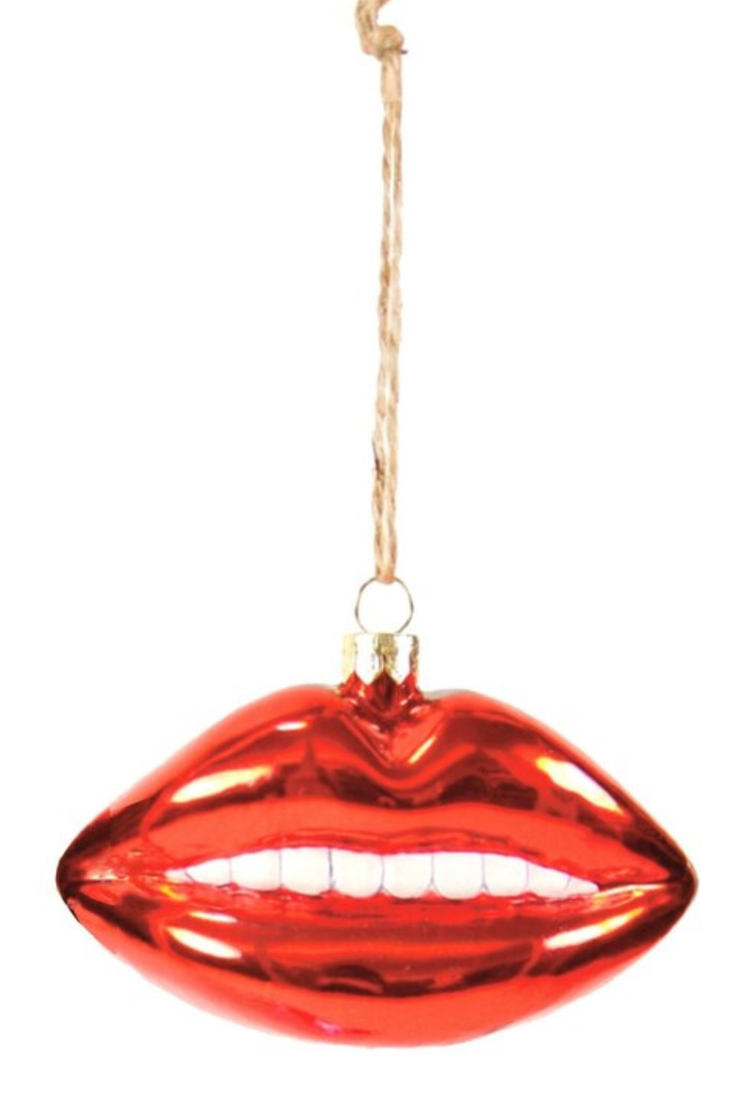 Lips Christmas Ornament
